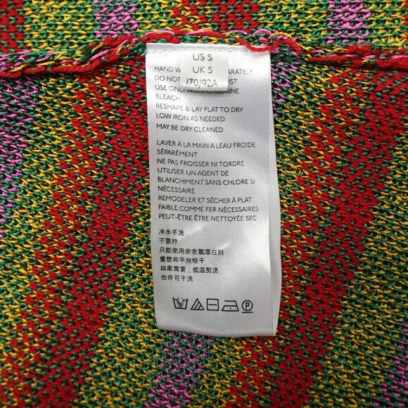 Free People Women's Milano Sweater Mini Dress Green Multi Tulip Sz Small - Picture 5 of 8